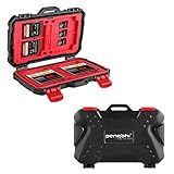 Memory Card Cases, Carrying Holder Box for CF Micro SD SDHC SDXC TF Cards - 25 Slots Sealed Waterproof