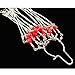 Mono Fishing Leader Rigs with Swivel Snaps Saltwater Surf Fishing Bottom Rigs High Strength Drop Fishing Rig 1 Arm and 2 Arm Nylon Leader Wire Leader Rigging for Lures Bait Hooks (12PCS, 2 Arms)