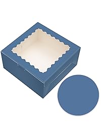 Bakepacker Matte Ink Blue 18-Packs Cake Boxes with