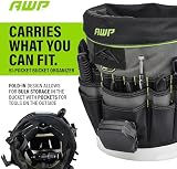 AWP 51-Pocket Bucket Tool Organizer Fits 5-Gallon Buckets Black view 3