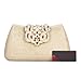 Fawziya Bling Glitter Purse For Girls Crown Box Clutch Evening Bags-Gold