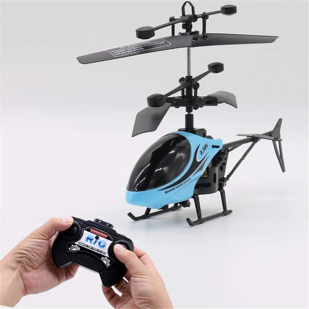FeiWen Remote Control Plane for Adults and Kids Mini Aircraft RC Helicopter (Blue)