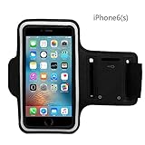 iPhone 6, 6S Sports Armband -JZxin Bundle with Screen Protector, Reflective Strip, Water Resistant, Running, Exercise, Gym Sportband - Armband with Key Holder iPhone 6, 6S iPhone 5/5C/5S - 4.7 Inch