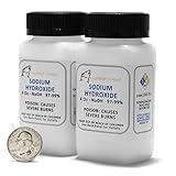 Sodium Hydroxide - Lye -Caustic Soda NaOH 99.9% Pure Food Grade 8 Ounces 1/2 Pound in plastic bottle