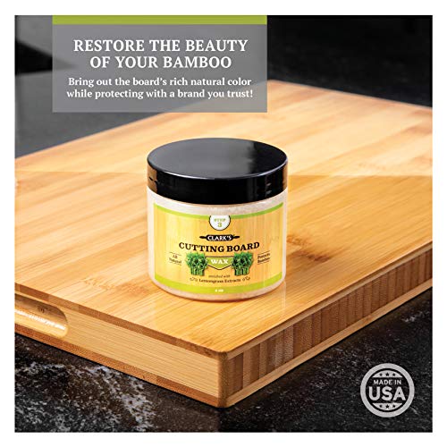 Cutting Board Butcher Block Wax Made with Natural Beeswax, Carnauba