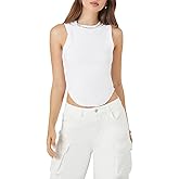 Forever 21 Womens Cropped Curved-Hem Tank Top