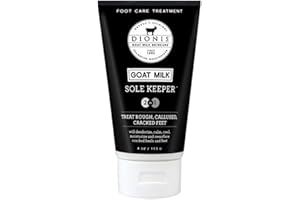 Dionis Goat Milk Skincare 2 In 1 Sole Keeper - Foot Cream For Dry Sensitive Skin, Hydrating & Repairing Foot Cream For Calloused Cracked Skin - Made in The USA - Cruelty Free & Paraben Free, 4oz