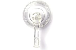 Suction Cup Hooks Reusable Plastic Hooks Clear Towel Hook Vacuum Seamless Sucker Hook for Bathroom Kitchen Smooth Wall 1 Pcs 