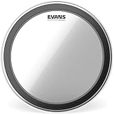 Evans EMAD Clear Bass Drum Head - 22 Inch | EMAD bass drum heads deliver deep low-end punch, adjustable damping, focused attack and versatile tuning control.