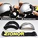 ZIONOR X Ski Snowboard Snow Goggles OTG Design for Men Women Adult with Spherical Detachable Lens UV Protection Anti-fog (VLT 8.4% Polarized Silver Lens)