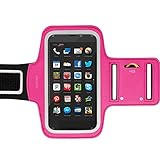 KHOMO Amazon Fire Phone Armband Case - Sweat Proof Sport Armband + Key Holder for Amazon Fire Phone - Pink