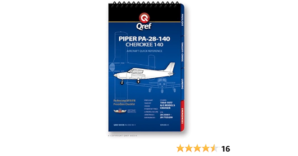 Amazon Com Piper Cherokee 140 Pa 28 140 Qref Book Jason Clemens Electronics
