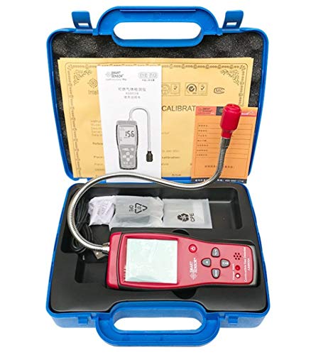 Digital Combustible Gas Leak Detector 0~50% LEL LCD Display Rechargeable Battery Powered Flexible Probe Alarm Portable Flammable Gas Monitor Tester Meter