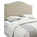 Pulaski Selma Camel Back Linen Panel Headboard, Full / Queen