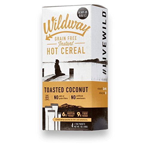 WildwayGrain-free Instant Keto Hot Cereal: Toasted Coconut, 7oz (4 Pack)