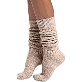 Softies Marshmallow Slouch Socks for Women Ultra Soft Plush Lounge Socks with Non Slip Grippers One Size Cozy Comfort