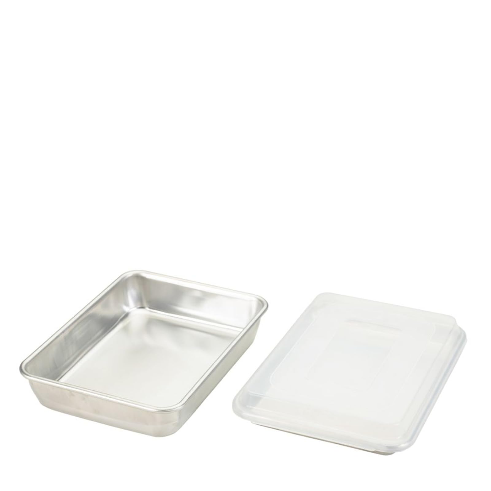 Nordic Ware Naturals 3 Piece Baking Pan Set, Natural Aluminium Baking Sheet with Superior Heat Conductivity, Premium Bakeware Made in the USA, Silver