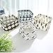 PUTING 4 Pcs Foldable Storage Basket Bins, Canvas Storage Basket with Handle Cotton Linen Blend, Storage Bins Basket for Makeup, Snack, Magazine, Baby Toys