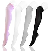 KORURACLUB Thigh High stocking knee high socks Stockings for women(4 Pairs Set)– Over Knee Socks Sexy Long Stockings