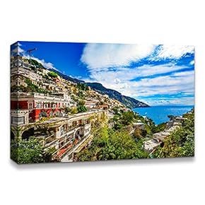 Canvas Wall Art Beautiful Landscape Grand Canal, Venice, Italy Painting Artwork for Home Prints Framed - 12x18 inches