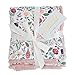 GRACED SOFT LUXURIES Minky Super Soft Baby Blankets, Receiving Blankets with Floral Garden Printed Design