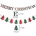 Livder Merry Christmas Felt Banners Flags Hanging Garlands for Party Decoration Home Decor, 4 Sets