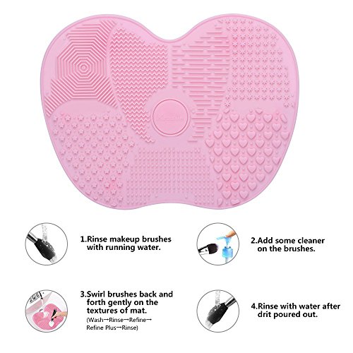 image for KEDSUM Silicone Makeup Brush Cleaning Mat, Makeup Brush Cleaner, Cosme
