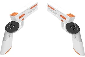 Vakdon VR G-un Stock Compatible with Meta Quest 3 Controller Accessories, Hard Grips for Enhanced FPS Gaming Experience like Pistolwhip, Anti-Slip Anti-Drop Quest 3 Handle Shell Case Protector
