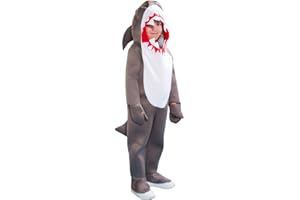 ReneeCho Boys Shark Costume Kids Onesie Pajamas Halloween Sea Animal Suit Onesie