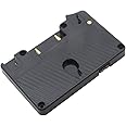 FocusFoto Battery Power Supply Adapter Plate with D-tap Output for ANT0N Bauer Gold Mount Battery for Panasonic DSLR Camera Camcorder