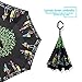 ZOMAKE Inverted Umbrella, Double Layer Reverse Umbrella Large Upside Down Umbrella with UV Protection, Windproof Inside Out Umbrella for Women with C-Shaped Handle