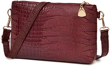 Women Handbags,Toponly Women Handbag Crocodile Pattern Small Tote Ladies Purse Shoulder Bag (Fashion Wine)