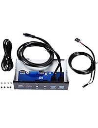 ucec 5.25 inch Front Panel USB Puerto de audio   Hub con puertos USB 3.0 2 puertos & USB 2.0 2 & HD