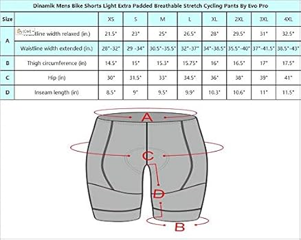 extra long bike shorts