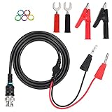 Sumnacon BNC Male Connector to Dual Stackable Banana Plug + Alligator Clip + Spade Copper Fork Plug Test Lead For Oscilloscopes Signal Generators, 300 V 50 Ohm BNC Test Cable With Marker Ring
