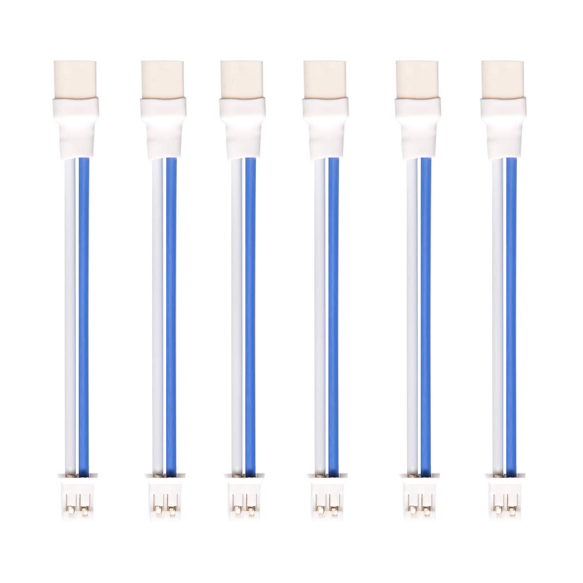 BETAFPV 6pcs BT2.0-PH2.0 Adapter Cable 22AWG for BT2.0 300mAh 1S Battery with 1.0mm Banana Connector Meteor65 1S Brushless Whoop Drone