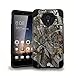 ZTE Max Duo LTE Z963VL / Z962BL - [Real Tree Camo] Premium Dual Layer Slim Fit [Impact Resistant] Tough Rugged Armor Kickstand Cover Case and Atom LED