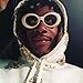 BOLD Retro Oval MOD Thick Frame Clout Goggles Round Lens Sunglasses (White, Smoke)