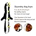 CNIMGBB No Stuffing Dog Toys with Squeakers, Durable Stuffingless Plush Squeaky Dog Chew Toy Set,Crinkle Dog Toy for Medium and Large Dogs（Squirrel Raccoon Fox Skunk and Penguin） (3 Pack)