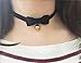 AnVei-Nao Vintage Lolita Cosplay Gothic Black Velvet Bow Bell Choker Necklace
