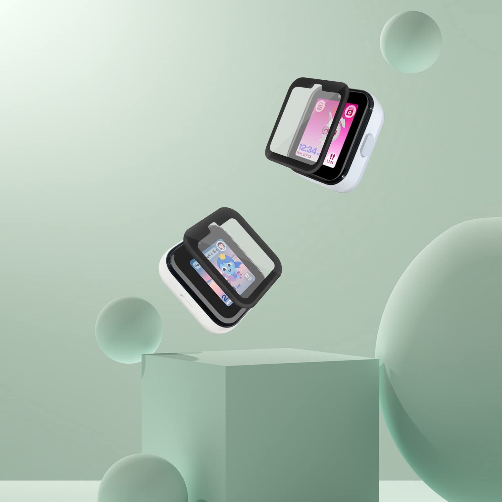 NewJourney Compatible with Sync UP Kids Watch Screen Protector, Hard PET Cover for SyncUP Watch 1 (Not for SyncUP 2)