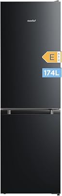 ' 174L Frigorifico Combi Low Frost, Nevera Gran Capacidad, Negro