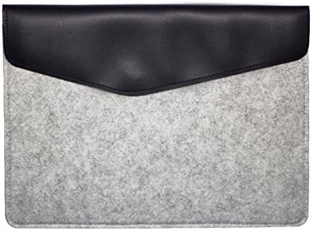 Felt sleeve Case Protector Bag for 12-13.3 Inch MacBook Air/ Retina Macbook Pro/ iPad Pro Cover Ultrabook Netbook Carrying- Gray Color (13.3inch)