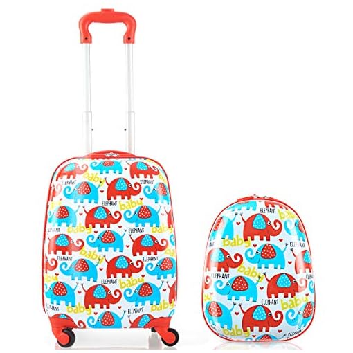 Dreamade Set Di 2 Trolley Valigia E Zaino Per Bambini Bagaglio Per Viaggio Da Bambini Con Ruote Medello 2 Voliweb It