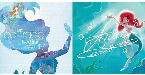 Amazon Co Jp 2枚セット アートデリ ポスター パネル Disney 30cm 30cm ディズニー 日本製 軽量 ファブリック リトル マーメイド ホーム キッチン