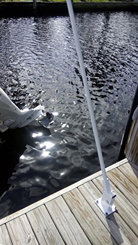 General-Marine-Products-Mooring-Whips-Swivels-to-a-vertical-position-locks-in-position-deck-mounted-structural-aluminum-14-poles-20000-lbs-sold-as-a-set-2-bases-2-poles-2-lines