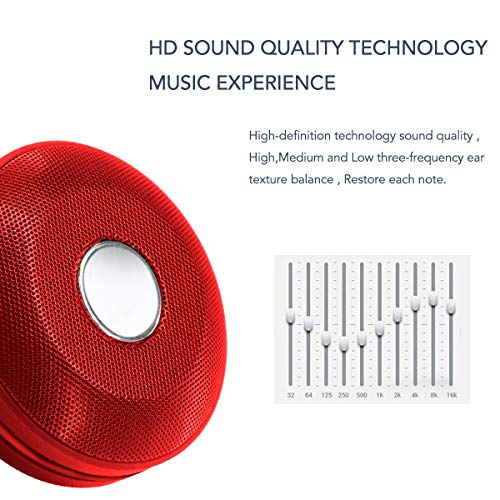 Bluetooth Wireless Waterproof Shower Outdoor Sport Speaker with 5W Driver, Suction Cup, Built-in Mic, Hands-Free Speakerphone