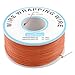 uxcell PCB Solder Orange Flexible 0.5mm Outside Dia 30AWG Wire Wrapping Wrap 1000Ft