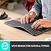 Logitech-ERGO-K860-Wireless-Ergonomic-Keyboard-with-Split-Keyboard-Layout-Wrist-Rest-Support-Natural-Typing-Dark-GreyStain-Resistant-WindowsMac-Bluetooth-USB-Receiver-Included--UK-Layout Logitech ERGO K860 Wireless Ergonomic Keyboard - Split Keyboard Layout, Wrist Rest, Natural Typing, Stain-Resistant…