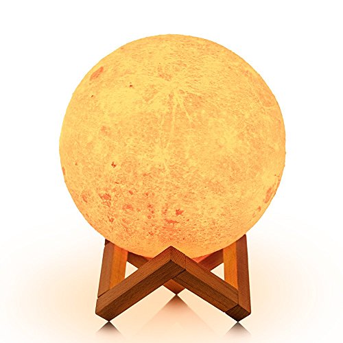 Loftek 7-inch 3d printing moon lamp,ideal gifts for wom…